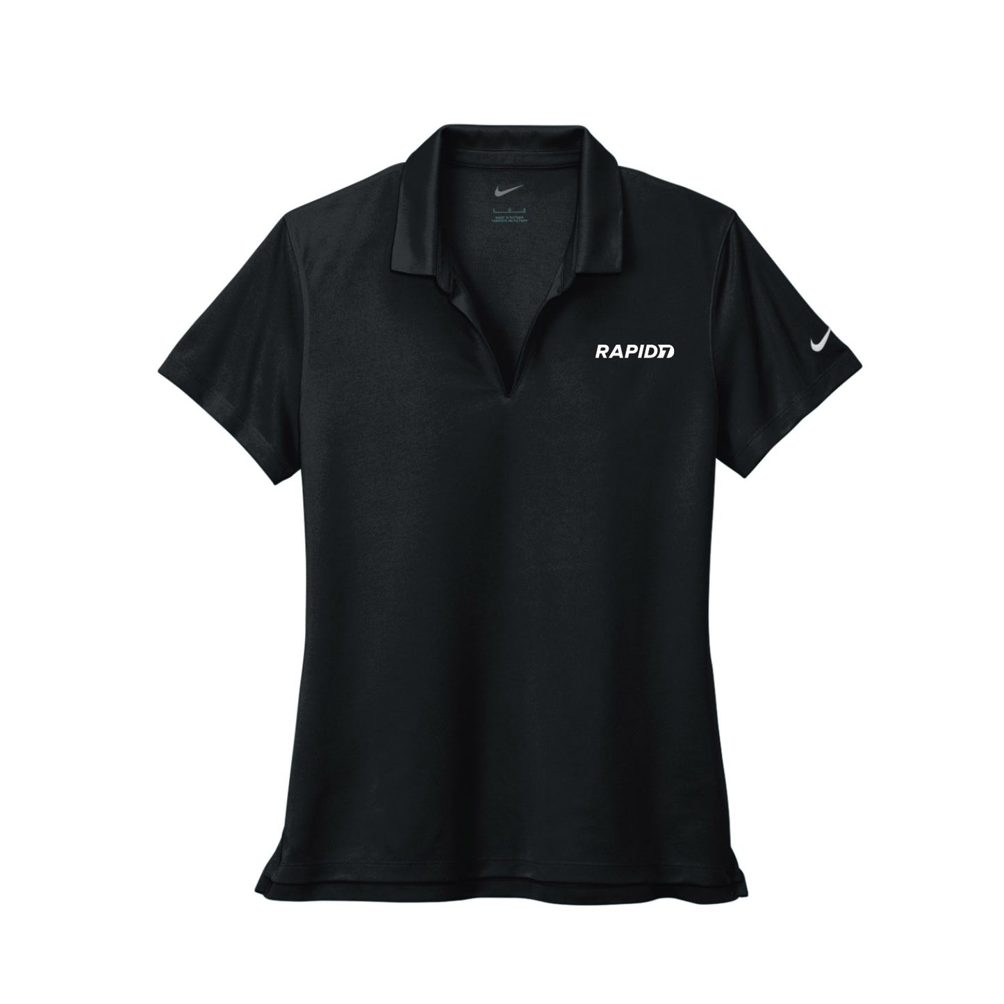 Polo Women's - Black Nike Dri-Fit Pique Polo 2.0