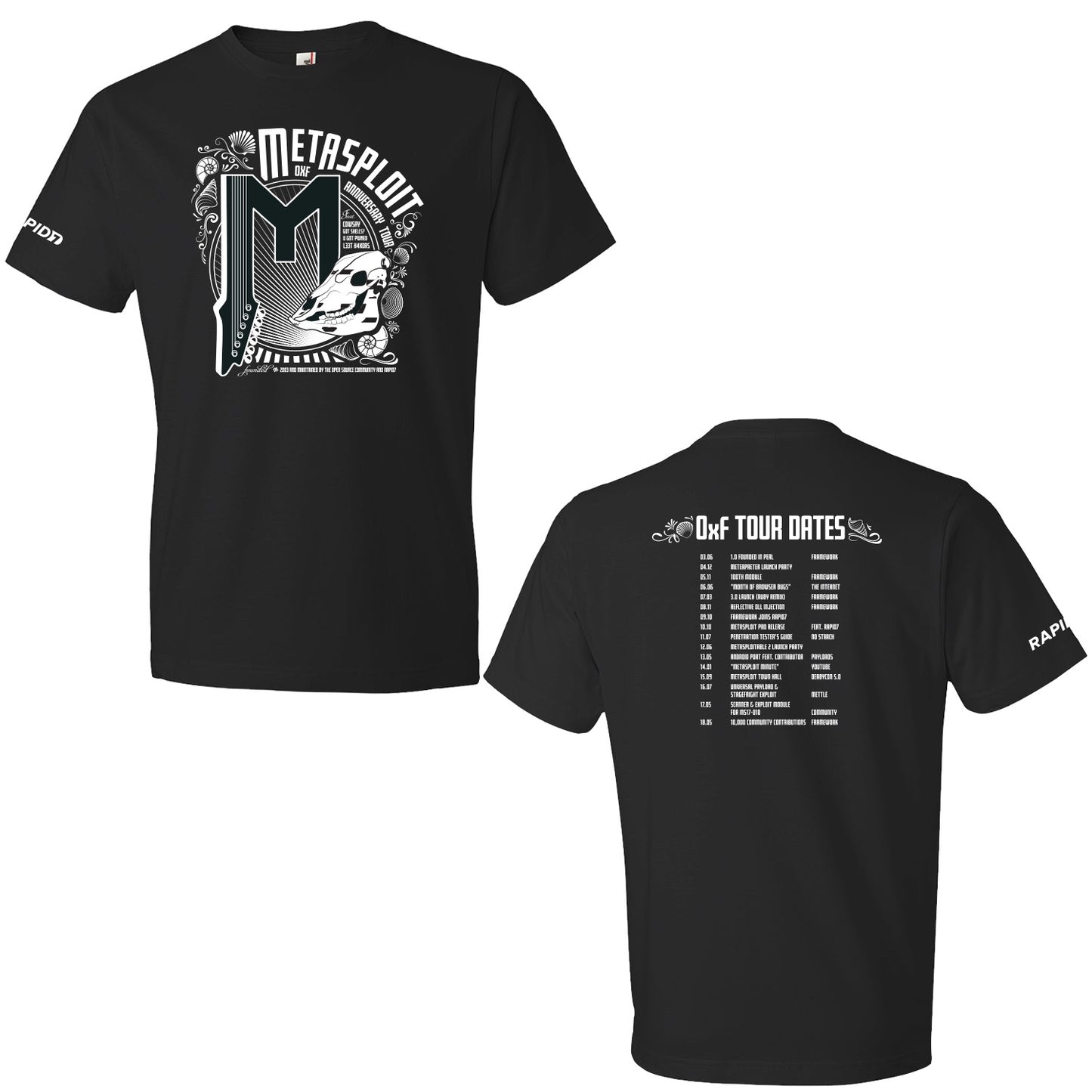 Metasploit Anniversary Tour T-Shirt - Men's